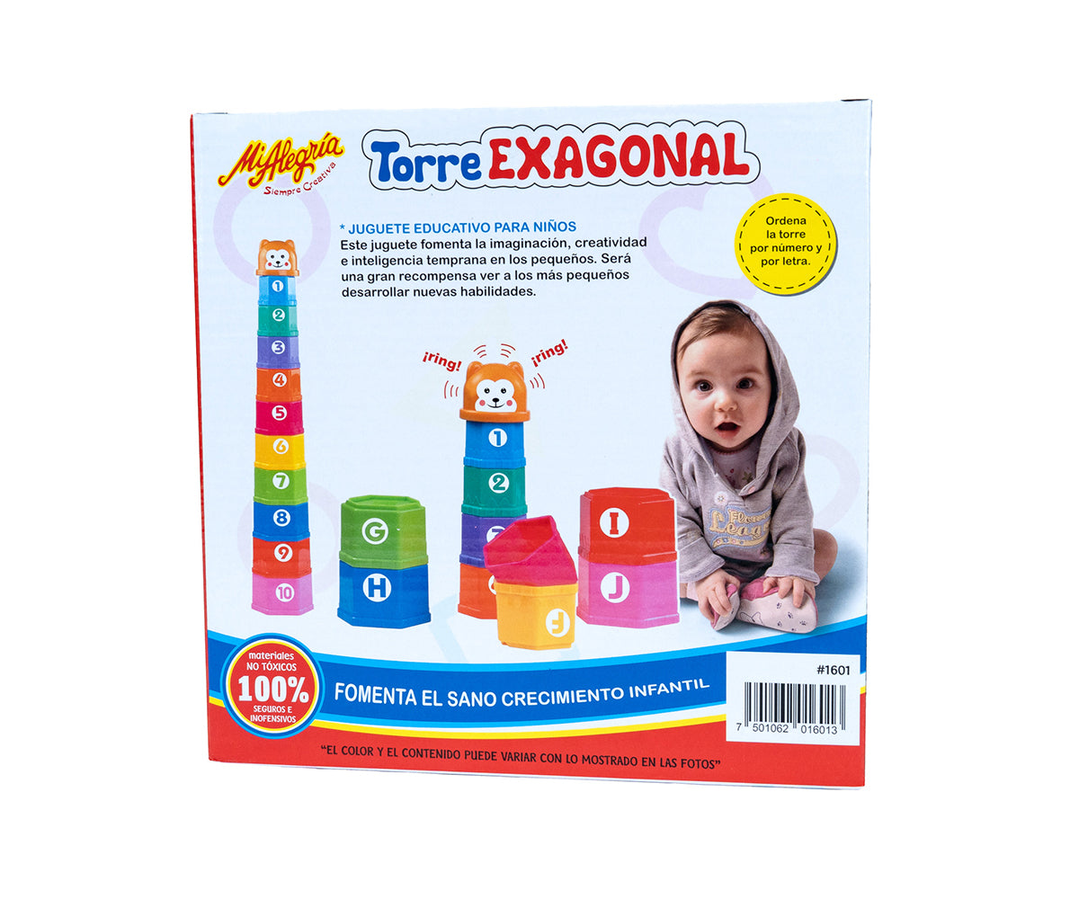 Juego Apilable Hexagonal - Mi Alegría