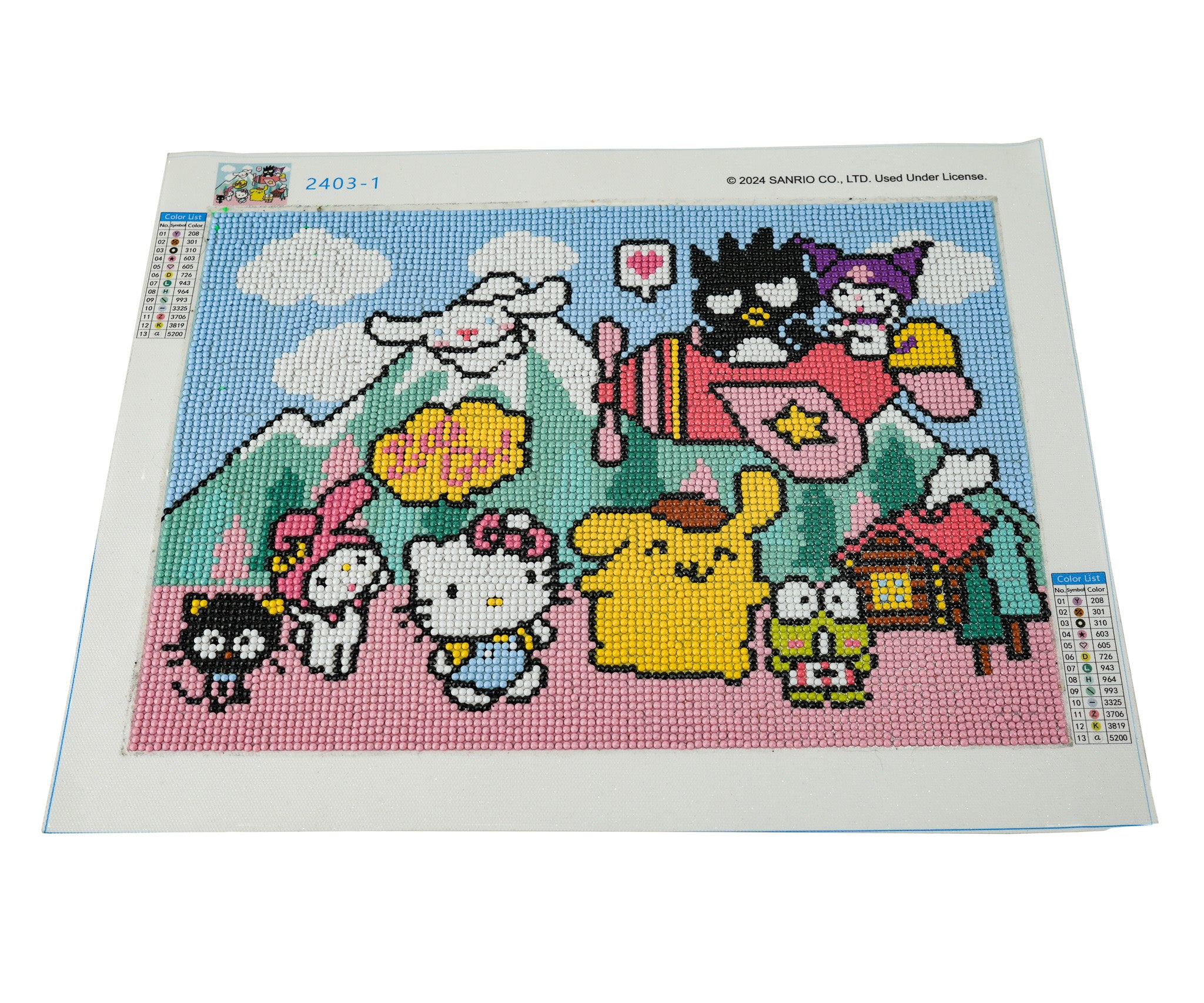 Set de Arte en Diamantes Hello Kitty y Amigos Mi Alegría