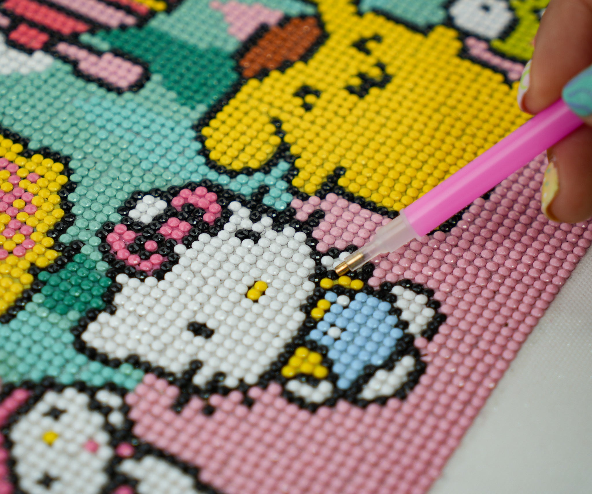 Set de Arte en Diamantes Hello Kitty y Amigos Mi Alegría