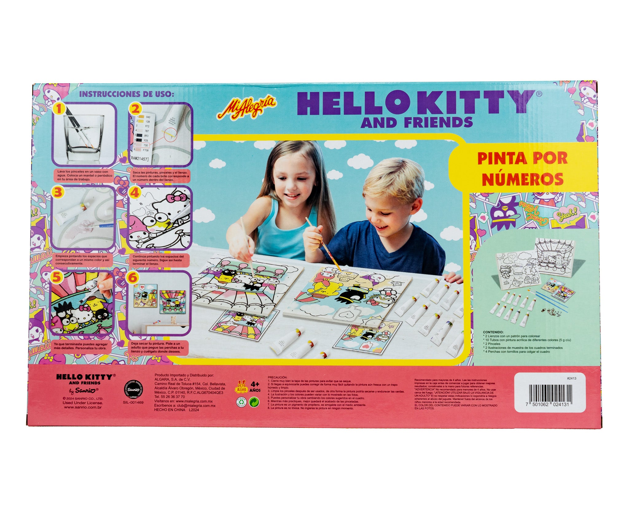 Pinta por número Hello Kitty - Mi Algría