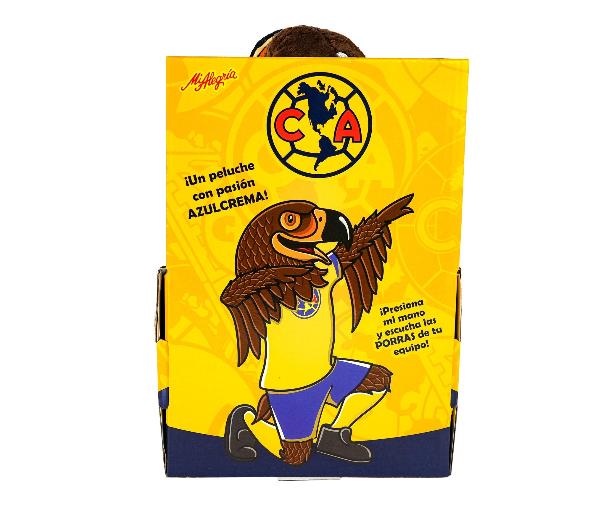 Peluche Grande Mascota de Futbol Águila con Sonido Mi Alegría