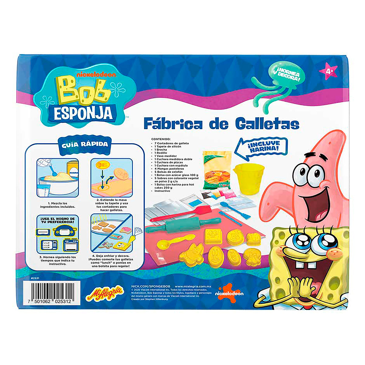 Fábrica de Galletas Bob Esponja Mi Alegría