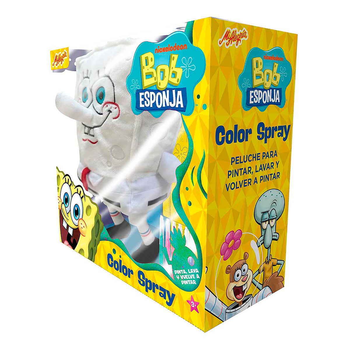 Peluche Bob Esponja Color Spray Mi Alegría