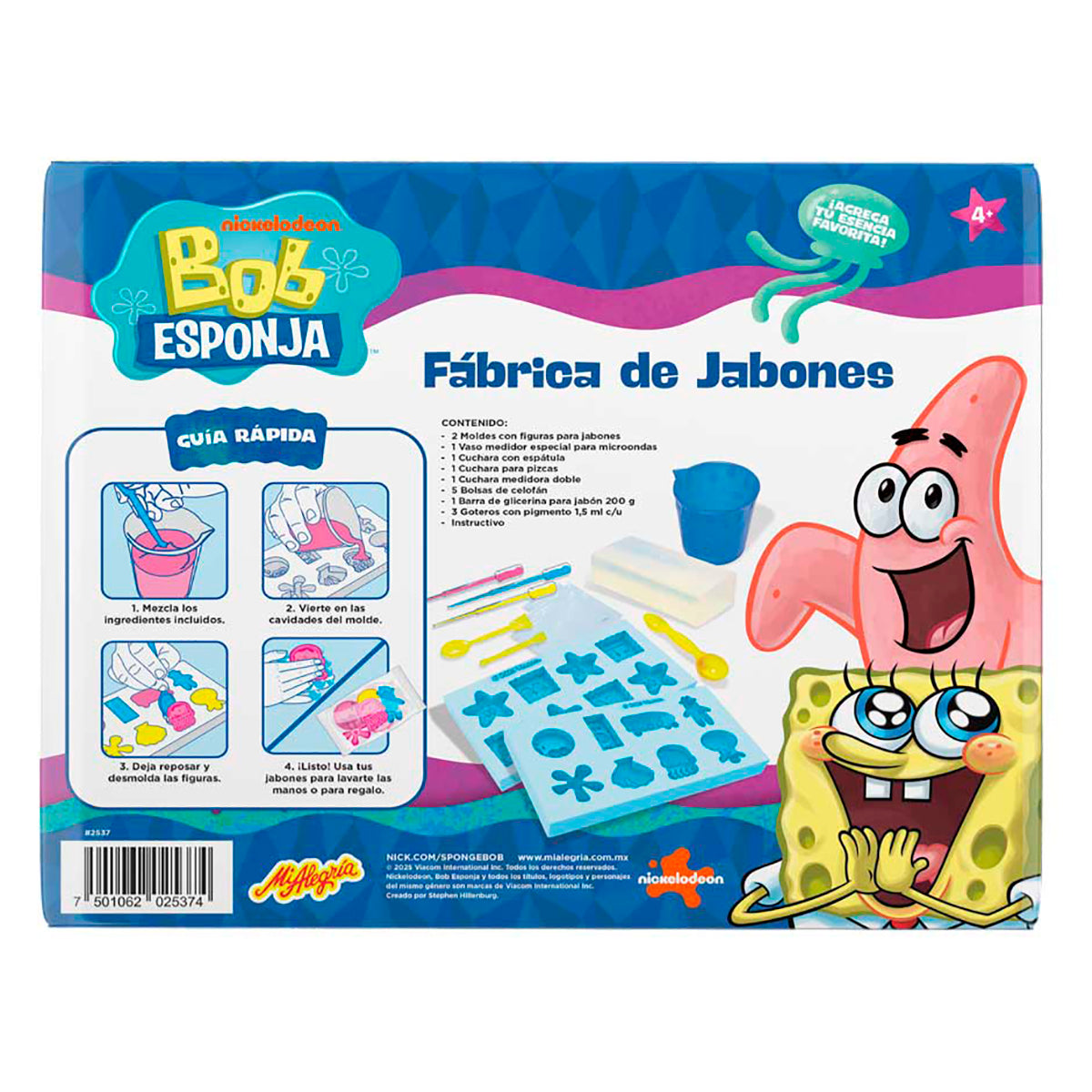 Fábrica de Jabones Bob Esponja Mi Alegría Crea, Diseña y Perfuma