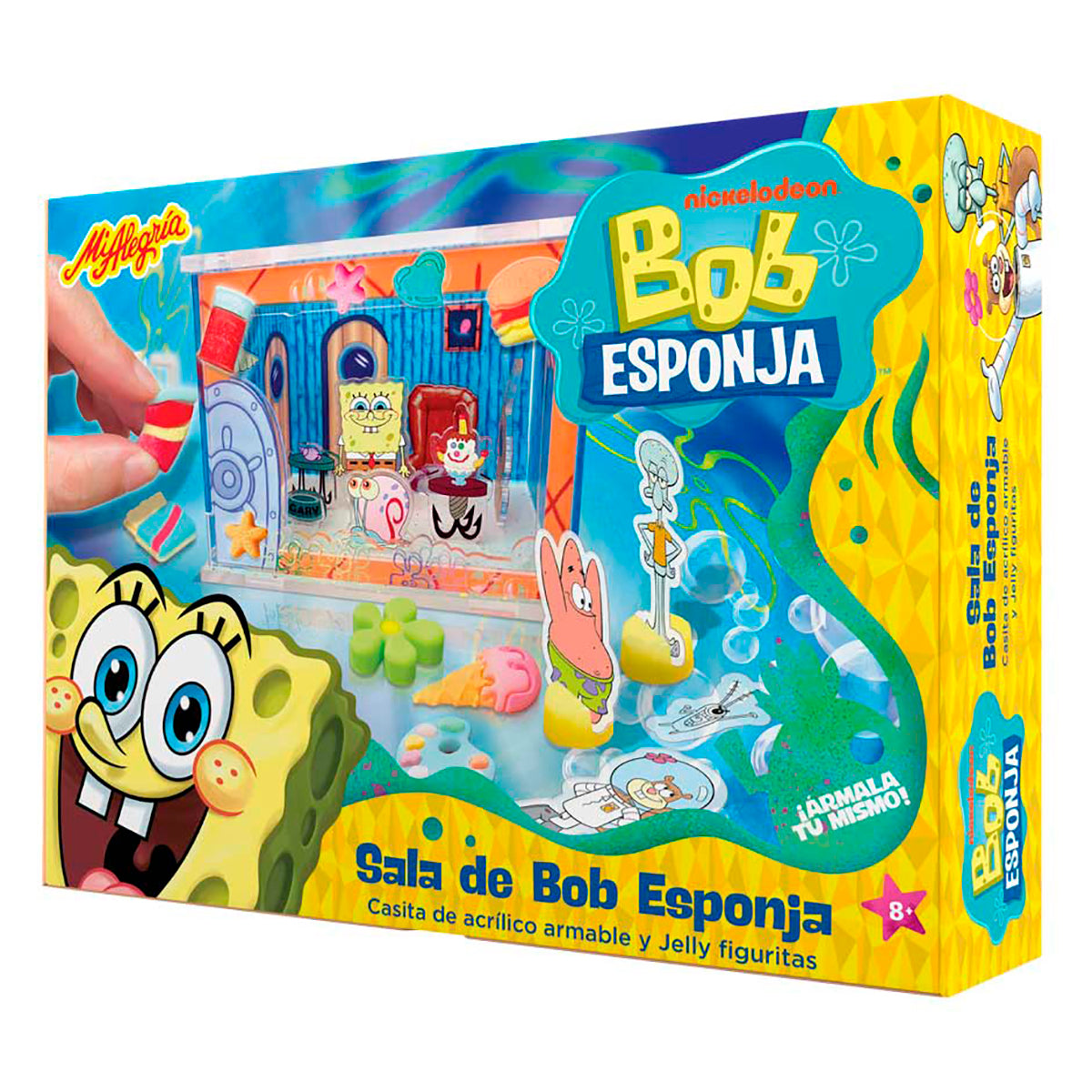 Sala de Acrilico Armable Bob Esponja Mi Alegría