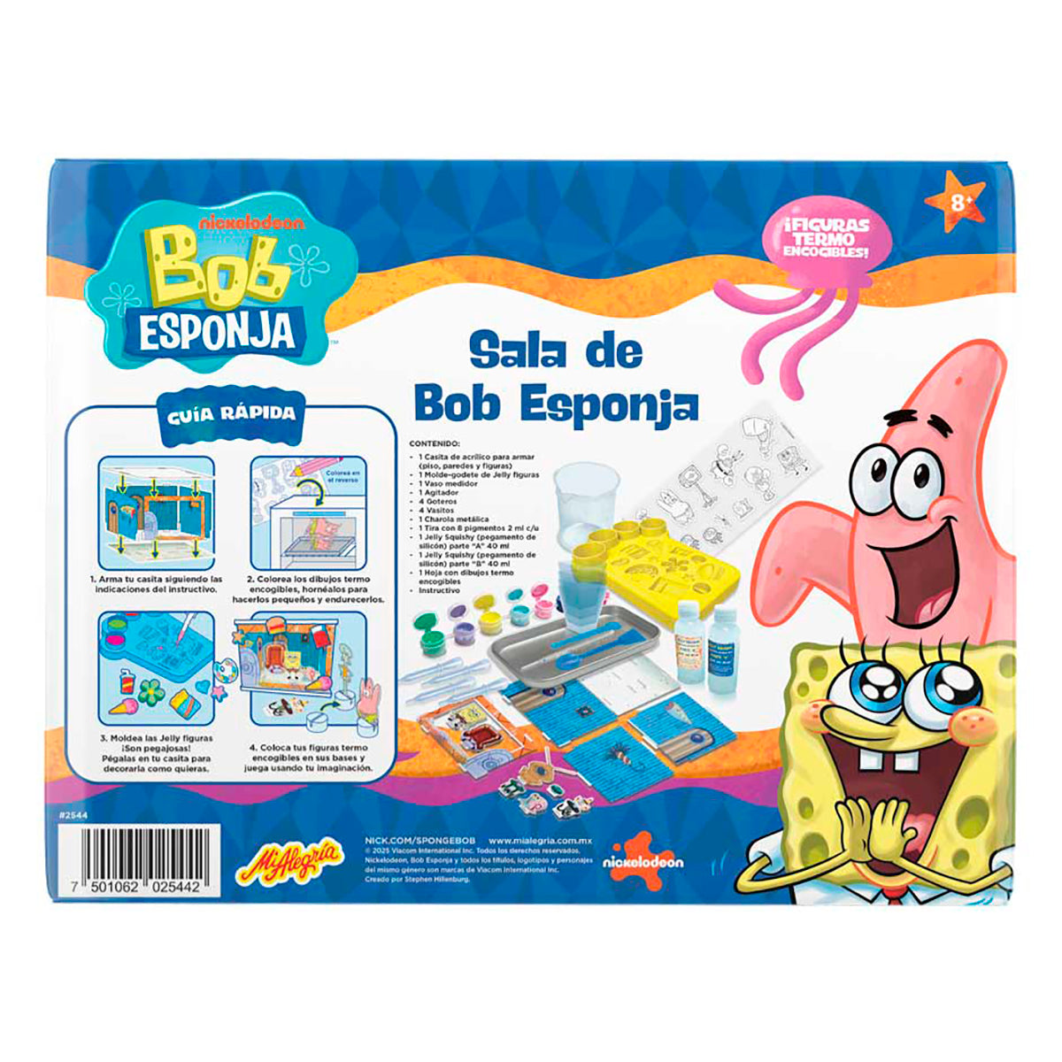 Sala de Acrilico Armable Bob Esponja Mi Alegría