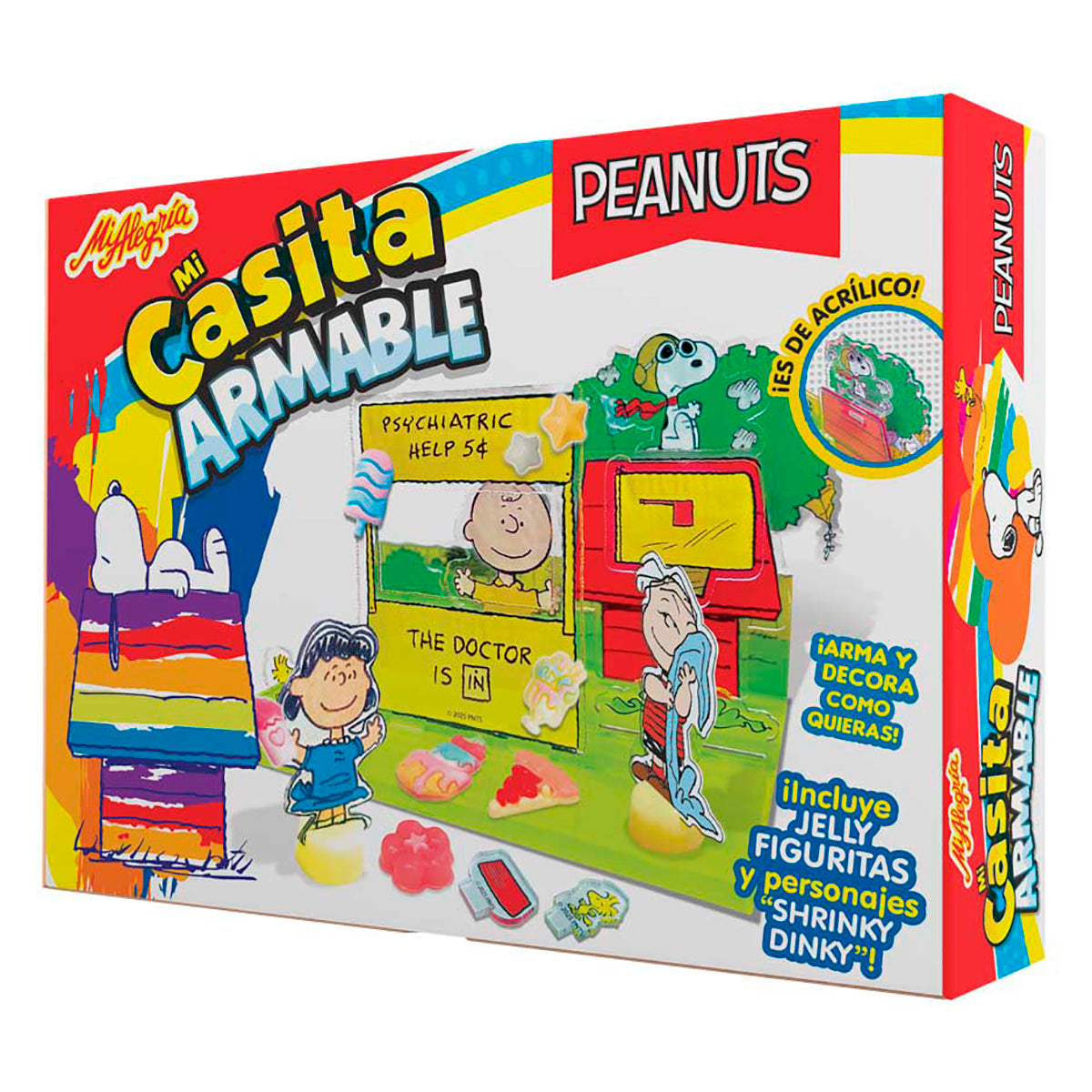 Casita de Acrilico Armable Snoopy Mi Alegría