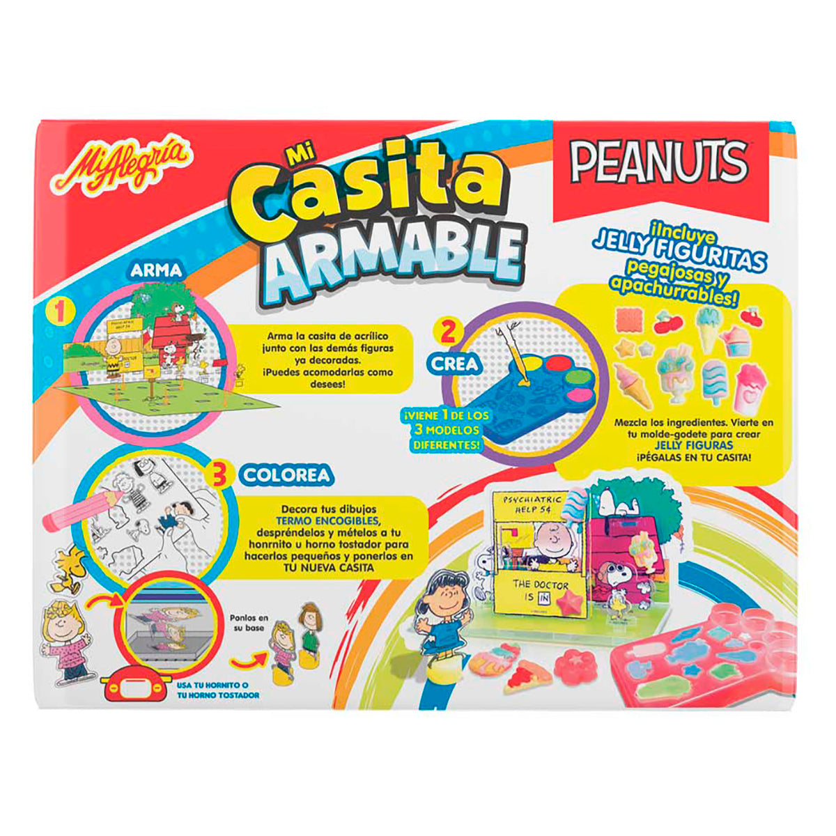 Casita de Acrilico Armable Snoopy Mi Alegría