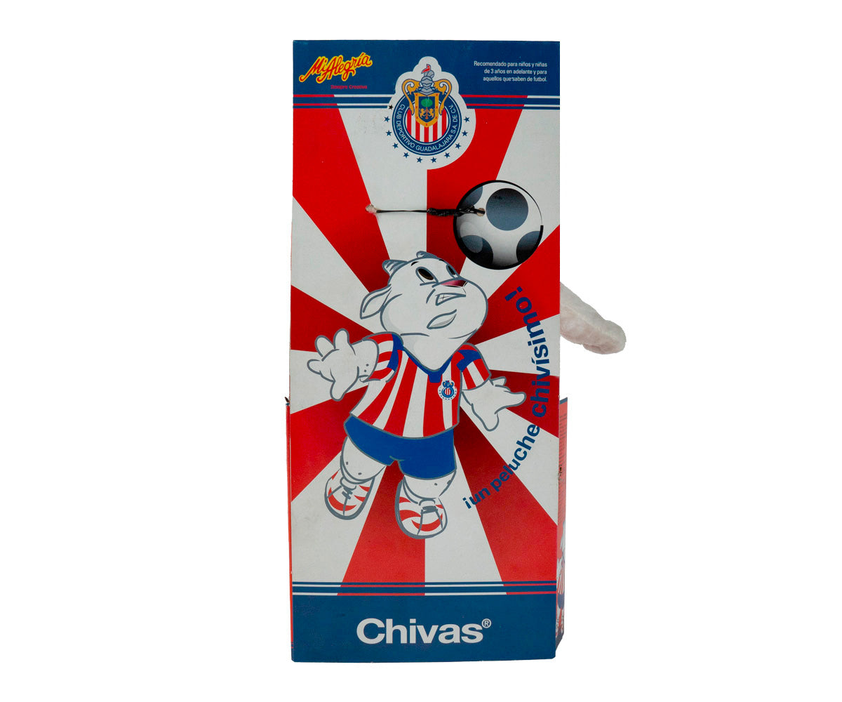 Peluche Grande Mascota de Futbol Chiva con Sonido Mi Alegría