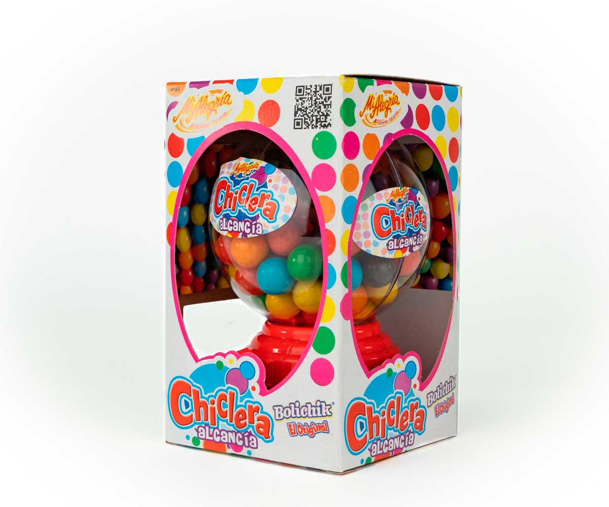 Chiclera Alcancía Mi Alegría Ahorra y juega con estilo