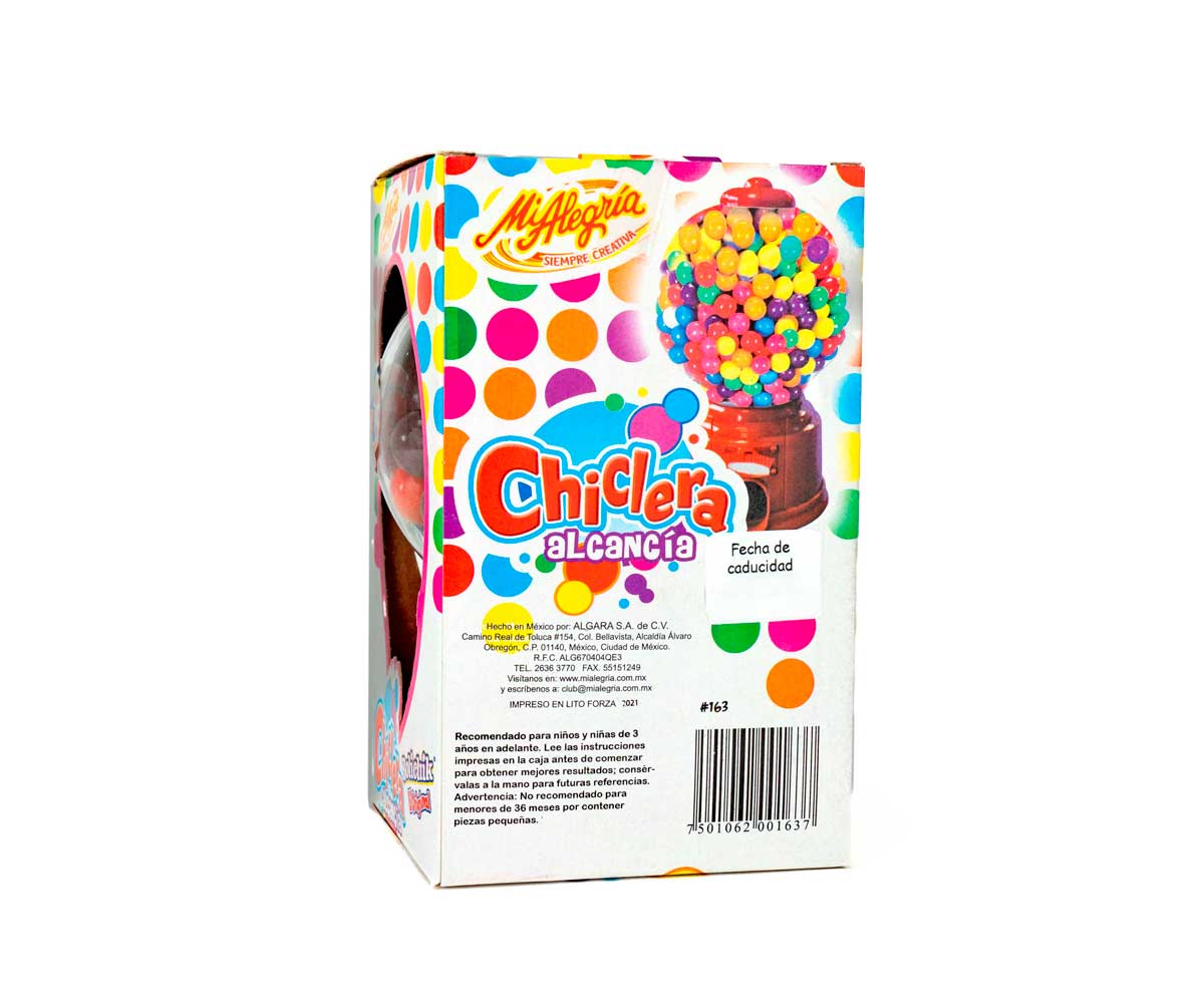 Chiclera Alcancía Mi Alegría Ahorra y juega con estilo