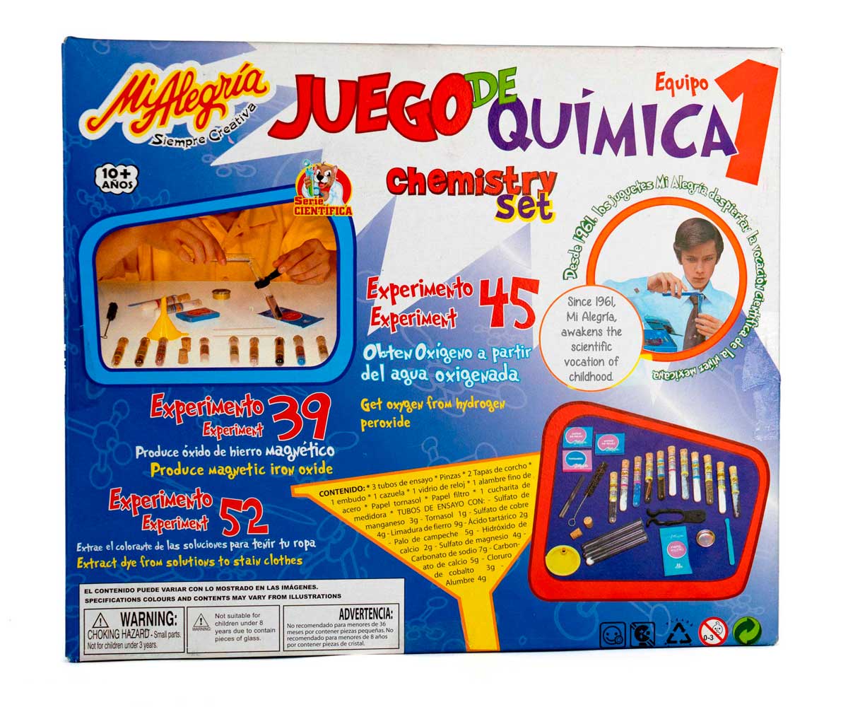 Juego de Química 1 con 56 Experimentos y más Mi alegría