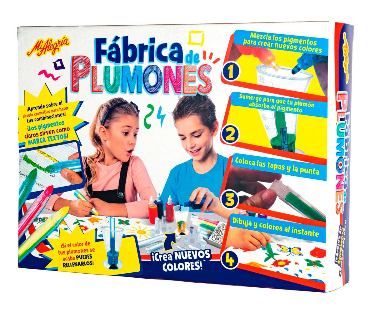 Fábrica de Plumones Mi Alegría Mezcla Tintas y Crea Colores