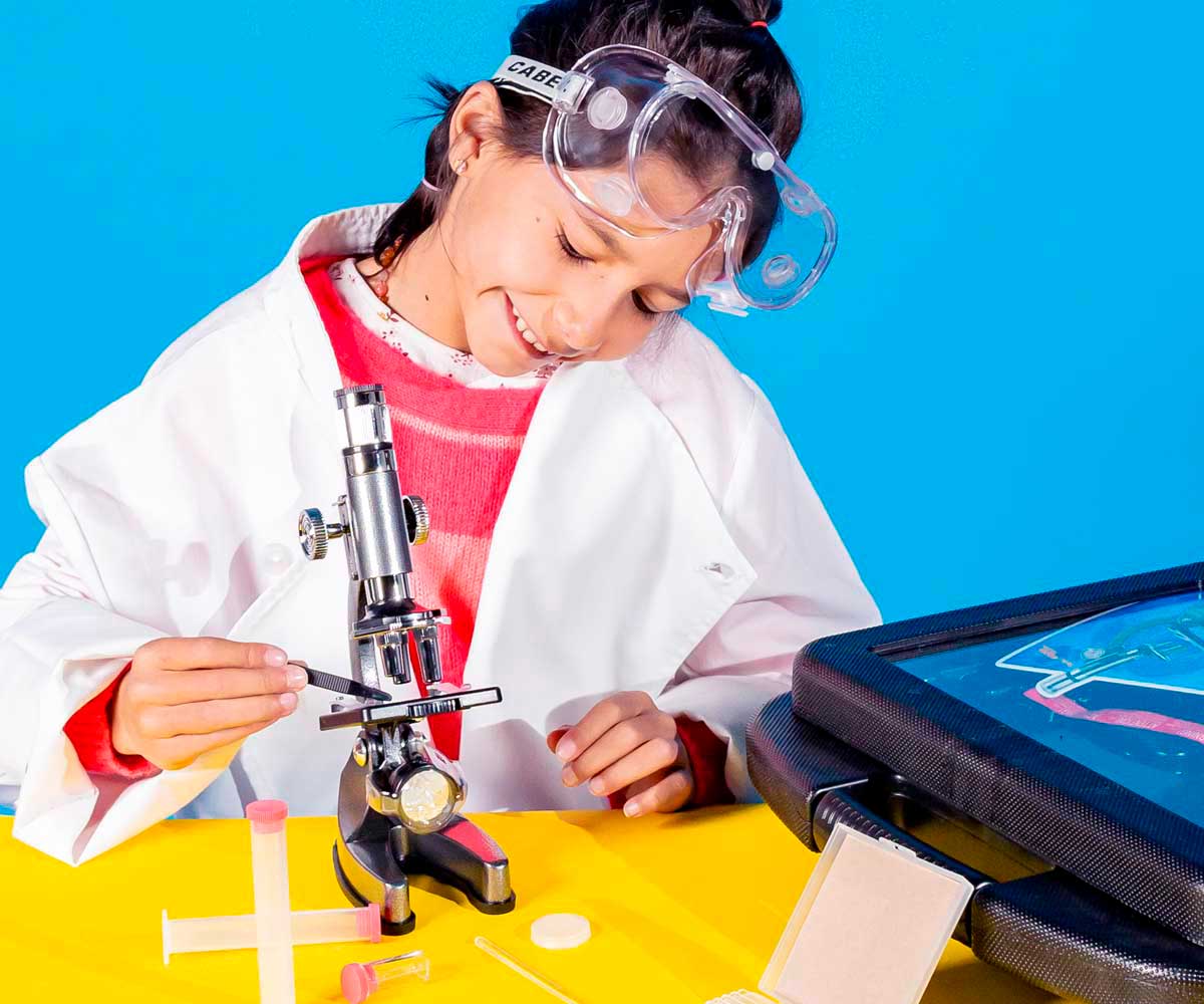 Set de Microscopio 1200X con Estuche Mi Alegría