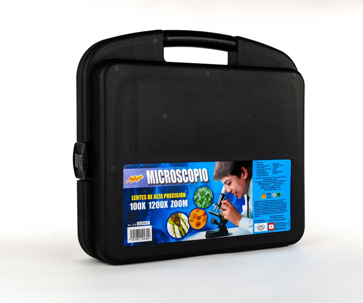 Set de Microscopio 1200X con Estuche Mi Alegría