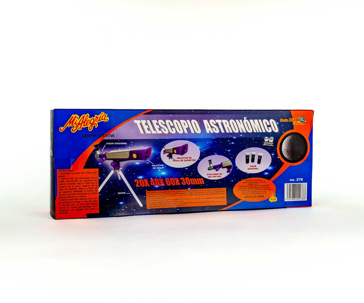 Telescopio Astronómico 20x 30x 40x - Mi Alegría