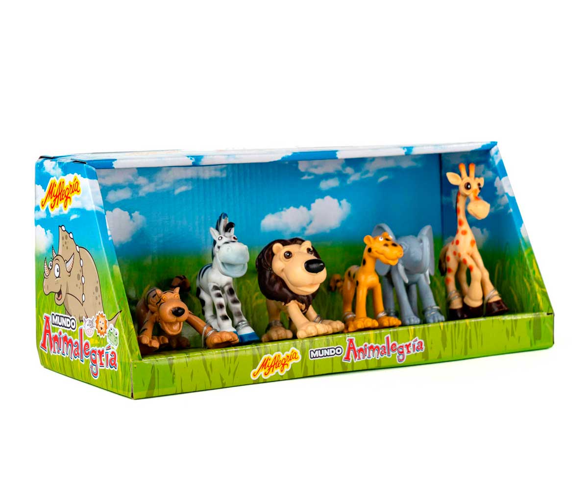 Figuritas Mundo Animalegría. Animales del Safari.- Mi Alegría