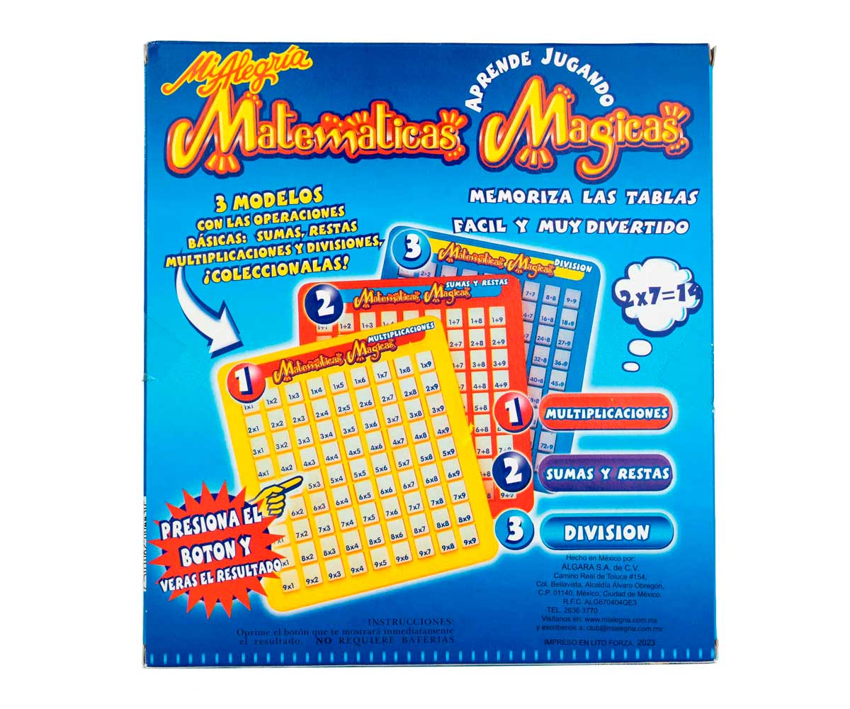 Juego Tablas de Multiplicar Mi Alegría Educativo